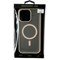 Силиконовый чехол MATTE с поддержкой MagSafe для iPhone 15 Pro Max cream