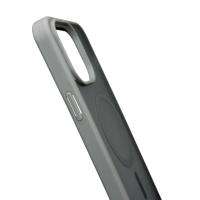 Силіконовий чохол MATTE з підтримкою MagSafe для телефону iPhone 15 Pro Max titanium black
