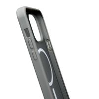 Силиконовый чехол MATTE с поддержкой MagSafe для iPhone 15 Pro titanium black