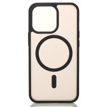 Силиконовый чехол MATTE с поддержкой MagSafe для iPhone 15 Pro classic black