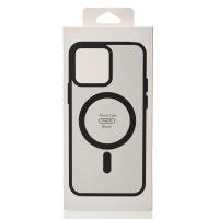 Силиконовый чехол MATTE с поддержкой MagSafe для iPhone 15 Pro classic black