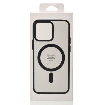 Силиконовый чехол MATTE с поддержкой MagSafe для iPhone 15 Pro classic black