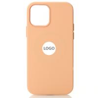 Силиконовый чехол OrigCase "Colors" with MagSafe для iPhone 12 / iPhone 12 Pro Cantaloupe