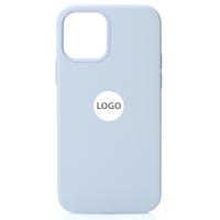 Силиконовый чехол OrigCase "Colors" with MagSafe для iPhone 12 / iPhone 12 Pro Cloud Blue