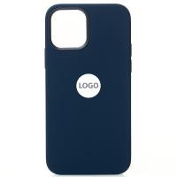 Силиконовый чехол OrigCase "Colors" with MagSafe для iPhone 12 / iPhone 12 Pro Deep Navy