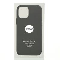 Силиконовый чехол OrigCase "Colors" with MagSafe для iPhone 12 / iPhone 12 Pro Black