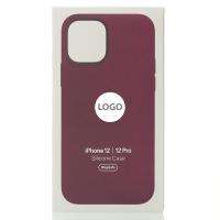 Силиконовый чехол OrigCase "Colors" with MagSafe для iPhone 12 / iPhone 12 Pro Plum