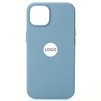Силиконовый чехол OrigCase "Colors" with MagSafe для iPhone 13 Pro Blue Fog
