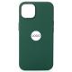 Силиконовый чехол OrigCase "Colors" with MagSafe для iPhone 13 Pro Max Eucalyptus