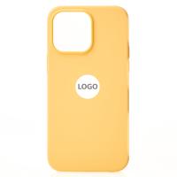 Силиконовый чехол OrigCase "Colors" with MagSafe для iPhone 14 Pro Sunglow