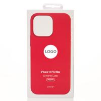 Силиконовый чехол OrigCase "Colors" with MagSafe для iPhone 14 Pro Max Red