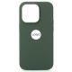 Силіконовий чохол OrigCase "Colors" with MagSafe для телефону iPhone 14 Olive