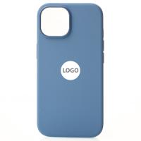 Силиконовый чехол OrigCase "Colors" with MagSafe для iPhone 15 Pro Winter Blue