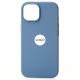 Силиконовый чехол OrigCase "Colors" with MagSafe для iPhone 15 Pro Winter Blue