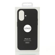 Силиконовый чехол Lux Colors с поддержкой MagSafe для iPhone 16 Black