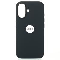 Силиконовый чехол Lux Colors с поддержкой MagSafe для iPhone 16 Black