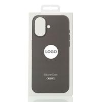 Силиконовый чехол OrigCase "Colors" with MagSafe для iPhone 16 Plus Stone Gray