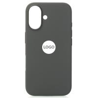 Силиконовый чехол OrigCase "Colors" with MagSafe для iPhone 16 Plus Stone Gray