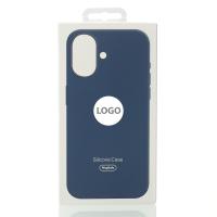 Силиконовый чехол OrigCase "Colors" with MagSafe для iPhone 16 Plus Denim