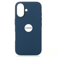 Силиконовый чехол OrigCase "Colors" with MagSafe для iPhone 16 Plus Denim