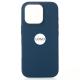 Силиконовый чехол OrigCase "Colors" with MagSafe для iPhone 16 Pro Denim