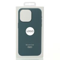 Силиконовый чехол OrigCase "Colors" with MagSafe для iPhone 16 Pro Max Lake Green