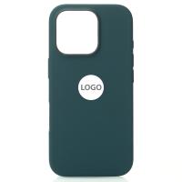 Силиконовый чехол OrigCase "Colors" with MagSafe для iPhone 16 Pro Max Lake Green