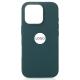 Силиконовый чехол OrigCase "Colors" with MagSafe для iPhone 16 Pro Max Lake Green