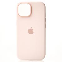 Силиконовый чехол OrigCase "Colors" with MagSafe для iPhone 15 Plus Light Pink