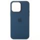 Силиконовый чехол OrigCase "Colors" with MagSafe для iPhone 15 Plus Storm Blue
