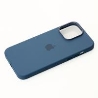 Силиконовый чехол OrigCase "Colors" with MagSafe для iPhone 15 Plus Storm Blue