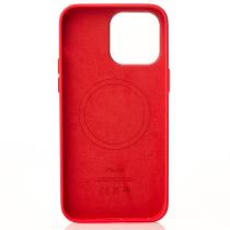 Силиконовый чехол Lux Colors с поддержкой MagSafe для iPhone 14 Red