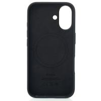 Силиконовый чехол Lux Colors с поддержкой MagSafe для iPhone 16 Black