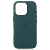 Силиконовый чехол OrigCase "Colors" with MagSafe для iPhone 16 Pro Lake Green