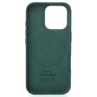 Силиконовый чехол OrigCase "Colors" with MagSafe для iPhone 16 Pro Lake Green