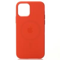 Силиконовый чехол OrigCase "Colors" with MagSafe для iPhone 12 / iPhone 12 Pro Electric Orange