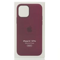 Силиконовый чехол OrigCase "Colors" with MagSafe для iPhone 12 / iPhone 12 Pro Plum
