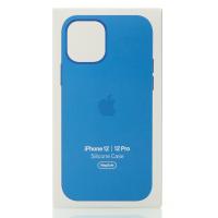 Силиконовый чехол OrigCase "Colors" with MagSafe для iPhone 12 / iPhone 12 Pro Capri Blue