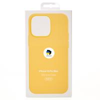 Силиконовый чехол OrigCase "Colors" with MagSafe для iPhone 14 Pro Max Sunglow