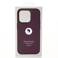 Силиконовый чехол OrigCase "Colors" with MagSafe для iPhone 14 Pro Max Elderberry