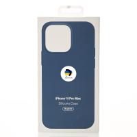 Силиконовый чехол OrigCase "Colors" with MagSafe для iPhone 14 Pro Max Storm Blue