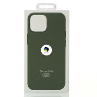 Силиконовый чехол OrigCase "Colors" with MagSafe для iPhone 14 Pro Max Olive