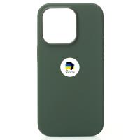 Силиконовый чехол OrigCase "Colors" with MagSafe для iPhone 14 Pro Max Olive