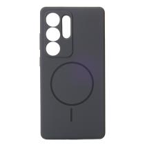 Силиконовый чехол Slim Ring Soft с поддержкой MagSafe для Samsung S25 Ultra stone gray