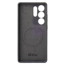 Силиконовый чехол Slim Ring Soft с поддержкой MagSafe для Samsung S25 Ultra stone gray