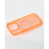 Силіконовий чохол SOFT MATT з підтримкою MagSafe для iPhone 15 Pro Max orange