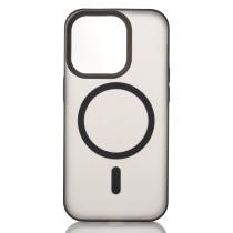 Силиконовый чехол SOFT MATT с поддержкой MagSafe для iPhone 15 Pro Max black