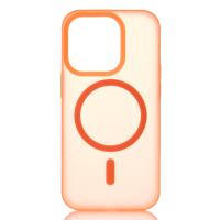 Силиконовый чехол SOFT MATT с поддержкой MagSafe для iPhone 12/12 Pro orange