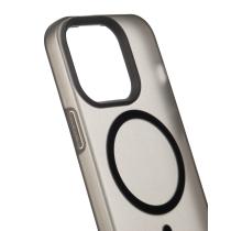 Силиконовый чехол SOFT MATT с поддержкой MagSafe для iPhone 15 Pro Max black