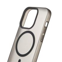 Силиконовый чехол SOFT MATT с поддержкой MagSafe для iPhone 15 Pro Max black